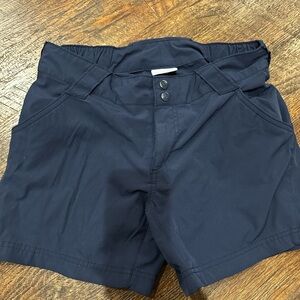 Columbia Womens Dark Blue Athletic Shorts